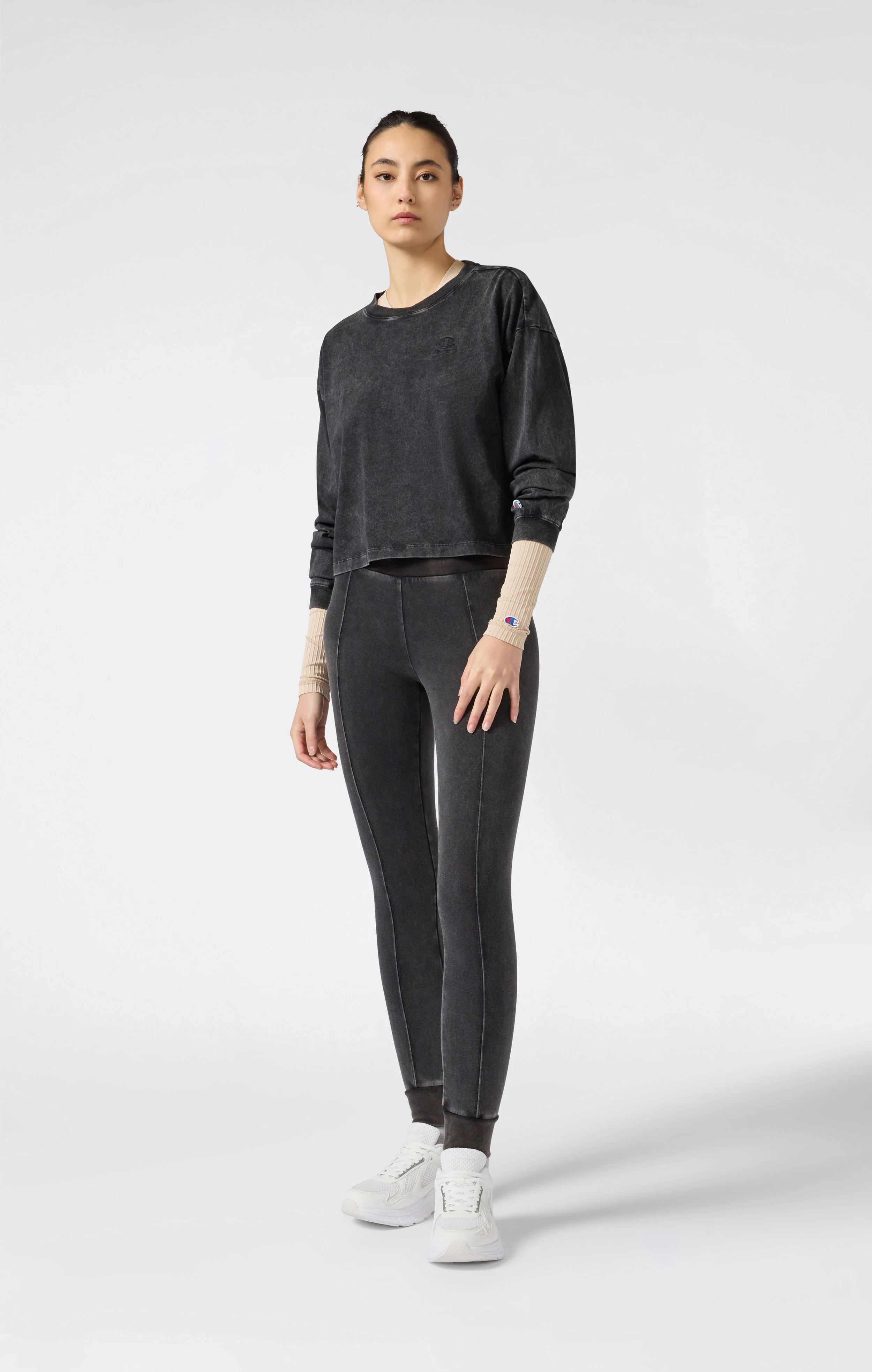 Women's Washed High Waist Leggings Icons - Image 3